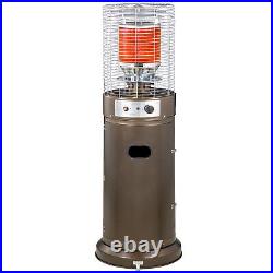 Outsunny Outdoor Gas Patio Heater 5-11kW, Metal Casing with Safety, 137Hcm