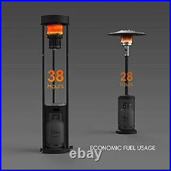 Patio Gas Heater, Free Standing Outdoor, 16 kW Infrared Heater with