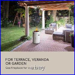 Patio Heater Gas Fireplace Infrared Garden Outdoor 13000 W Freestanding Steel