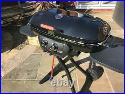 Portable Barbecue BBQ Twin Burner Go Cook Grill Electronic Ignition + Hose & Reg