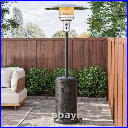 Propane Patio Heater Outdoor Garden Gas Warmer Stove with Wheel Reflector Shield
