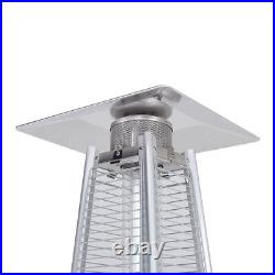 Pyramid Patio Gas Heater Stainless Steel Outdoor Garden Warmer Home Commercial