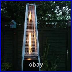 Pyramid Patio Gas heater Outdoor13KW Garden Fire BBQ Gril Steel Metal Regulator