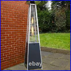 Pyramid Tower Freestanding Gas Patio Heater Garden Outdoor with Ignition Lighter