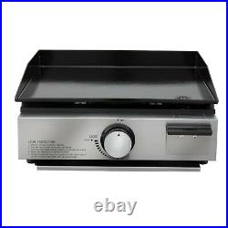 RV Griddle/Grill Combo Outdoor Cooktop 12,000 BTU Flat-Top LP Gas Powered