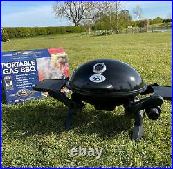 Royal Portable Table Top Gas BBQ With Cast Iron Grill Barbecue Plate