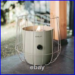 Sage Green Garden Fire Pit Outdoor Heater Gas Burner Stove Lantern Fireplace