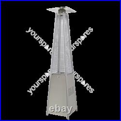 Sealey Dellonda Pyramid Gas Patio Heater 13kW Commercial/Garden Use, Stainless S
