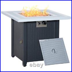 Smokeless Gas Patio Heater Propane Fire Pit Table Heat Outdoor Garden Warmer