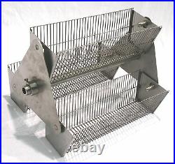 Stainless Hog Roast Spit Machine Carousel Baskets Charcoal or Gas SALE! NOW £139