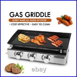Stainless Steel 2/3/4 Burner LPG Gas Griddle BARBECUR GRILL Gas BBQ Plancha CE