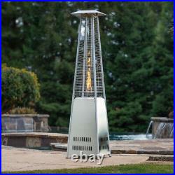 Stainless Steel Freestanding Tall Garden Pyramid Patio Heater Outdoor Gas Warmer
