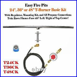 T36ck Basic Propane Diy Gas Fire Pit Kit & 36 Lifetime Warranted 316 Burner