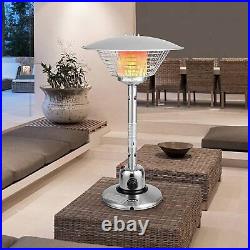 Tabletop Gas Patio Heater, 11000BTU/4KW Portable Outdoor Stainless Steel Home