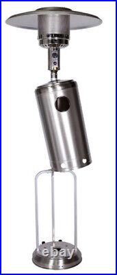 Top Quality Professional Gas Patio Heater Silver Finish Free Cover Wheels & More