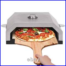 VidaXL Firebox Pizza Oven with Ceramic Stone for Gas Charcoal BBQ Stainless steel
