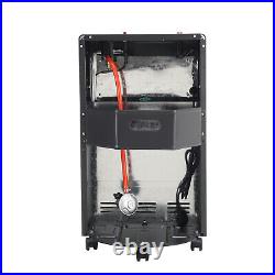 Wheeled Gas Heater Portable Garden Patio Heater Home Cabinet Fire Butane Heaters