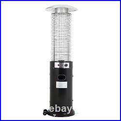 Wheeled Outdoor Gas Patio Heater Commercial Standing Flame Heating Warmer Stove